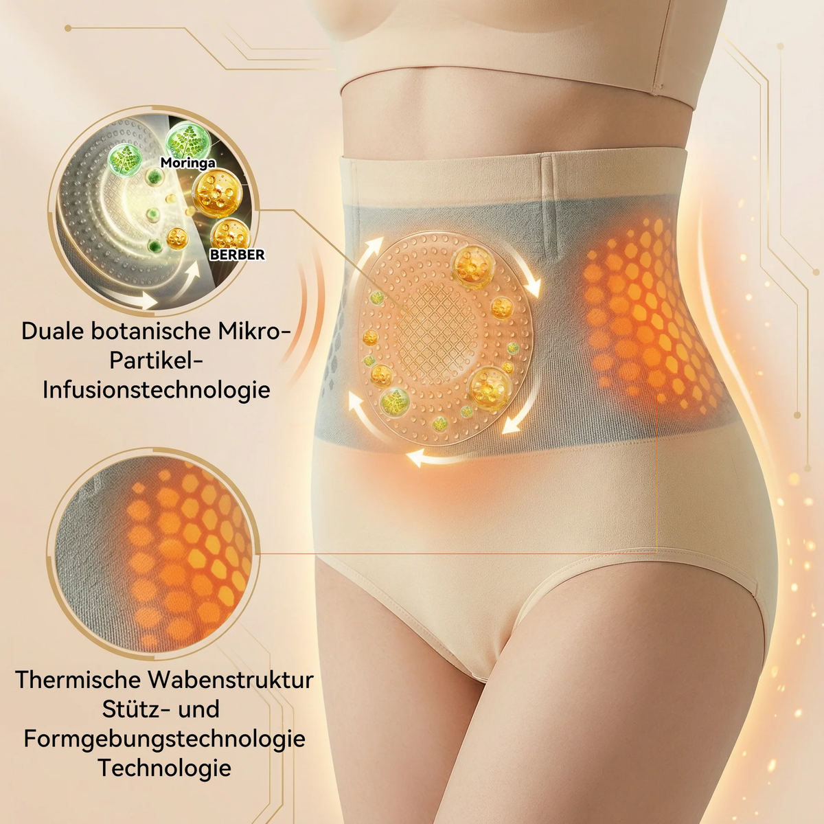 Offizieller Markenshop | ❤❤ PAURAJU® 2026 MORINGA UND BERBERIN 4-IN-1 MIKROKAPSELTE SHORTS FÜR FORMENDE UND FETTVERBRENNUNG